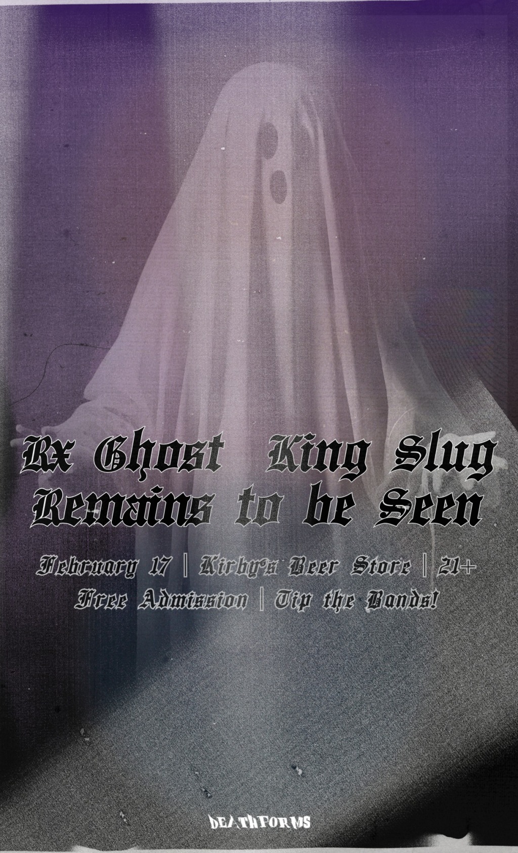 King Slug / Remains to be Seen / Rx Ghost (KC) – 2/17/24